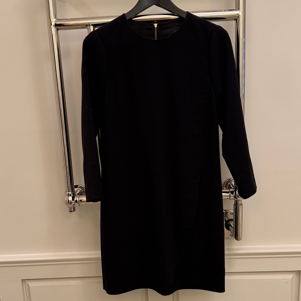 Wool crepe J Crew Black Suit Dress